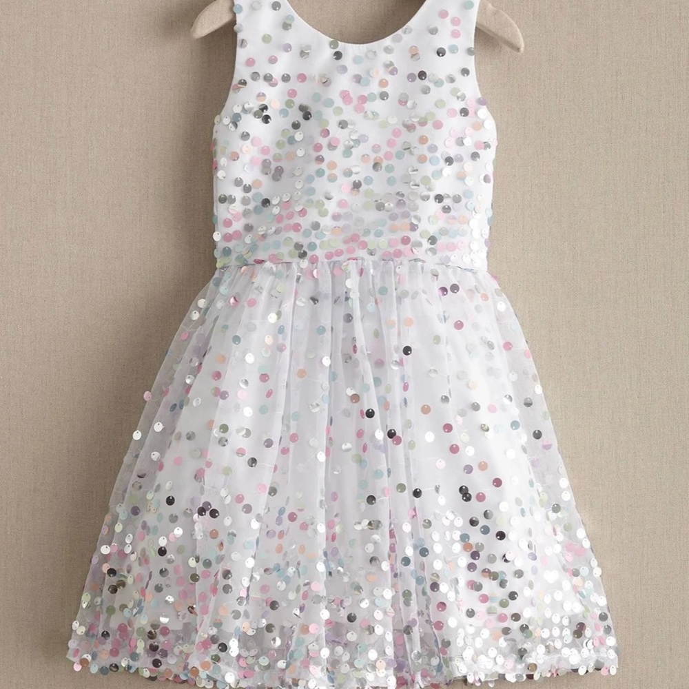 NWOT Chasing Fireflies Girls Pastel Sequins Party Dress